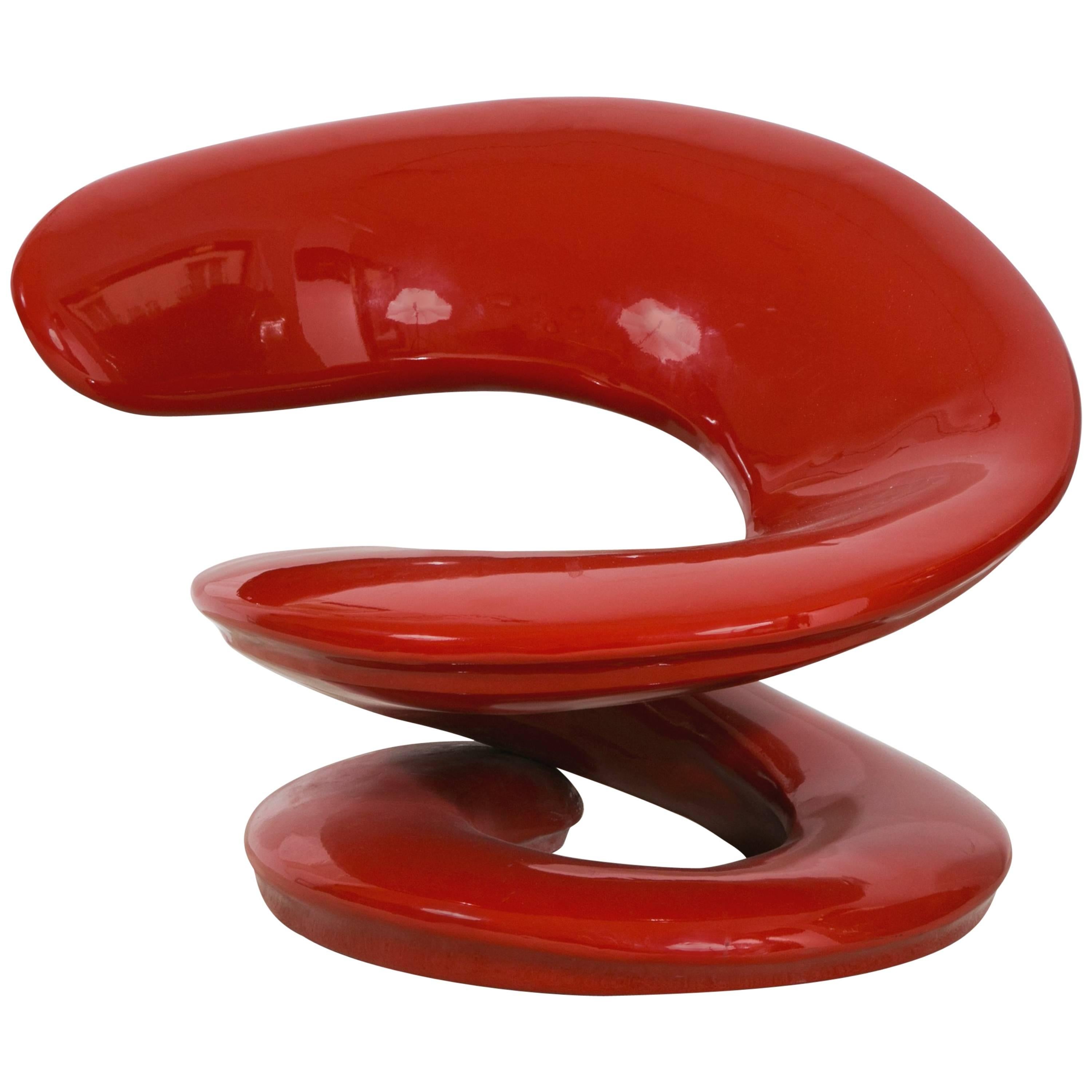21st Century Louis Durot "Spirale" Armchair in polyurethane
