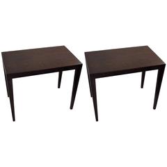 Pair of Mid-Century Danish Rosewood Side Tables