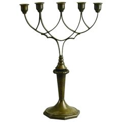 Bronze Jugendstil Candelabra, circa 1900