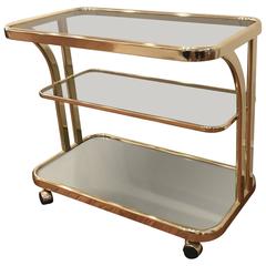 Morex Italian Brass Bar Cart