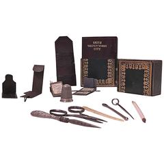 Rare 19th Century Sewing Compendium Etui in Form of Book, English, circa 1830 12