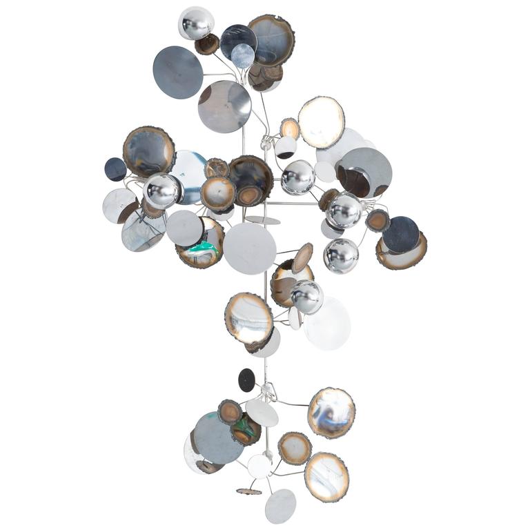 Curtis Jere Raindrops Wall Sculpture At 1stdibs