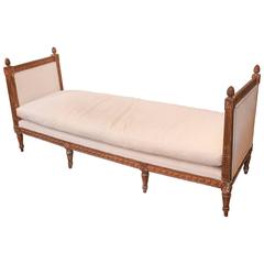 18th Century Gilded Louis XVI Daybed or Bench 7