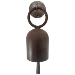 American Artist Tom Torrens Minimalist Vintage Welded Steel Door Gong or Bell