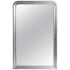 Silver Leaf Mirror with Original Glass and Silver Backing 1