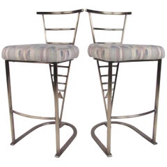 Pair of Contemporary Modern Bar Stools by DIA