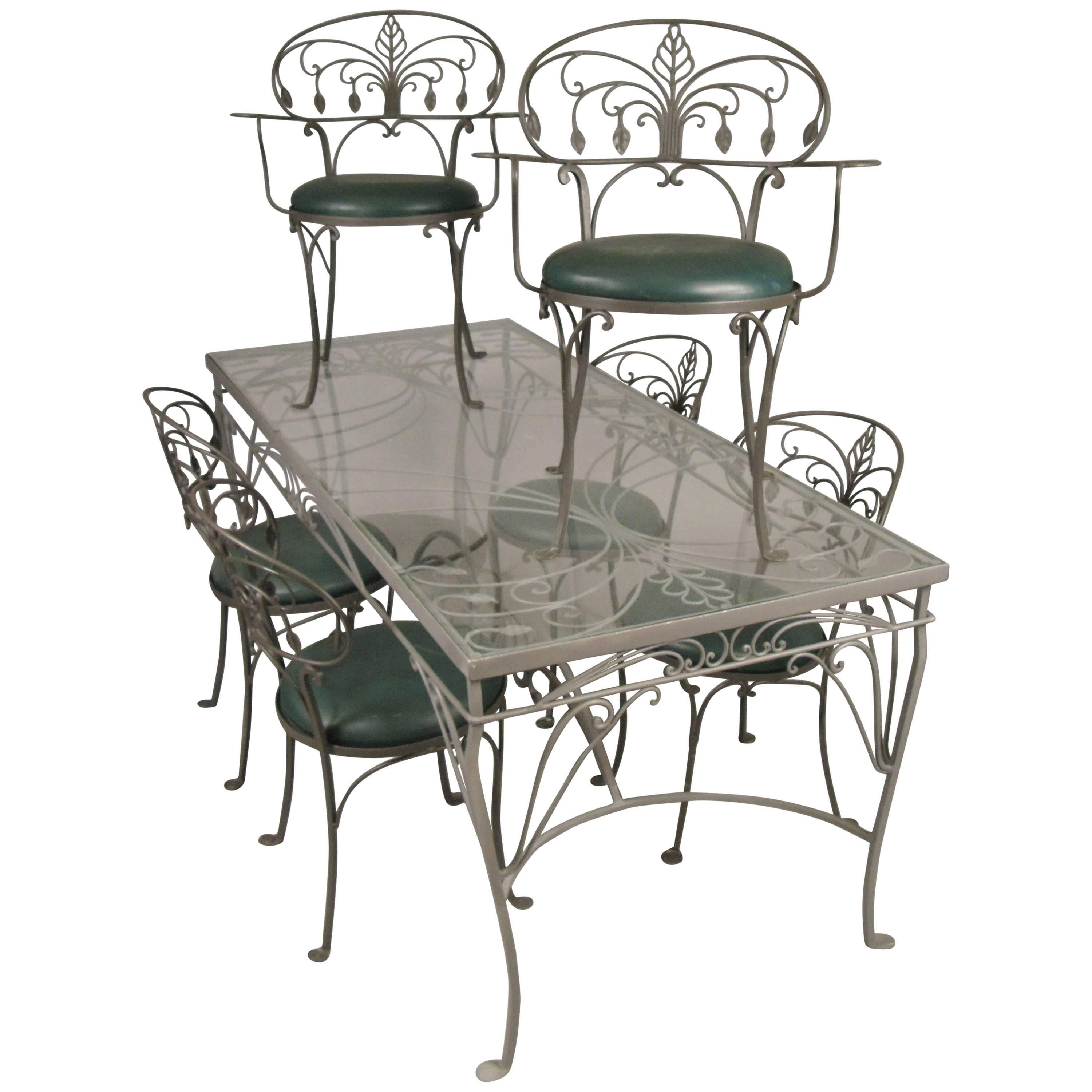 Vintage 1950s Garden Dining Set by Salterini