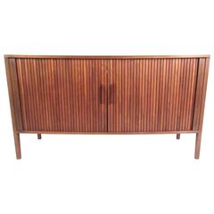 Mid-Century Modern Tambour Credenza 5