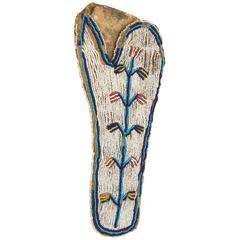 Antique Native American Pictorial Beaded Gun Holster, 19th Century, Sioux 7