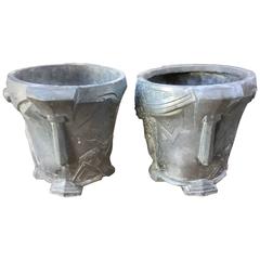 Pair of French Zinc Planters, circa 1930