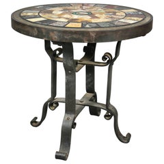 Italian Micromosaic and Specimen Marble Occasional Table