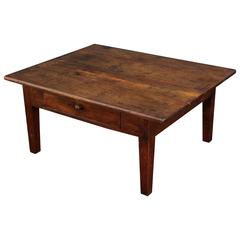 French Rectangular Low Table of Oak 7