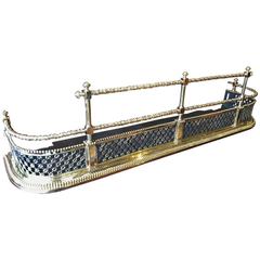 19th Century Pierced Brass Fender 10