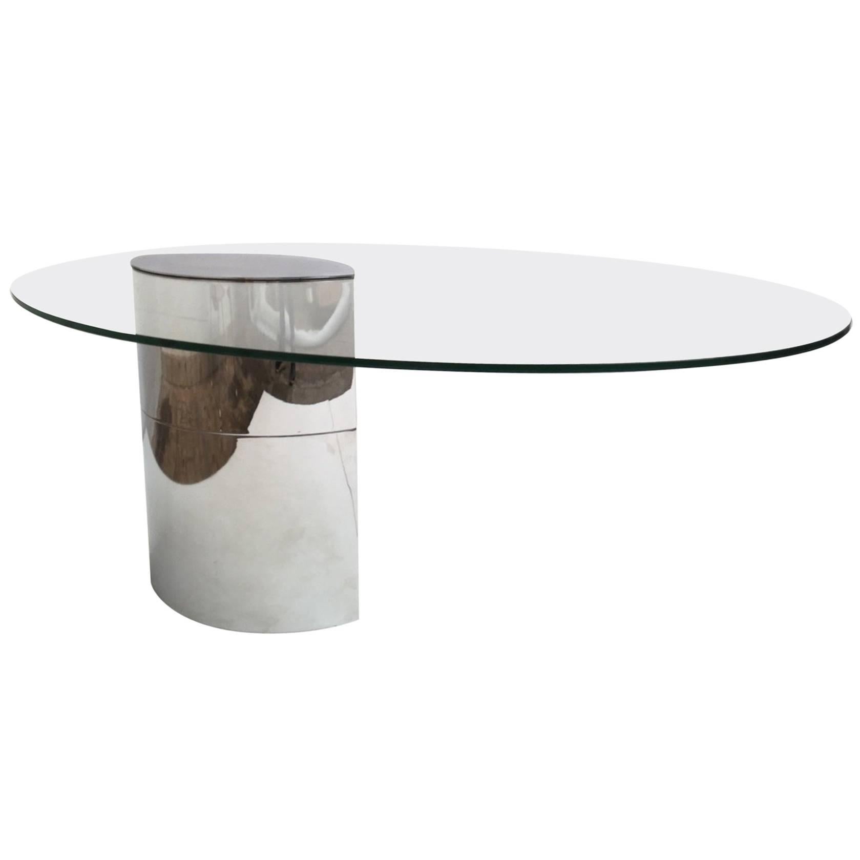 Magnifique table ou bureau 'Lunario' de Cini Boeri:: édition originale Gavina:: Italie