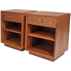 Kipp Stewart Drexel Declaration Modernist Nightstands or End Tables