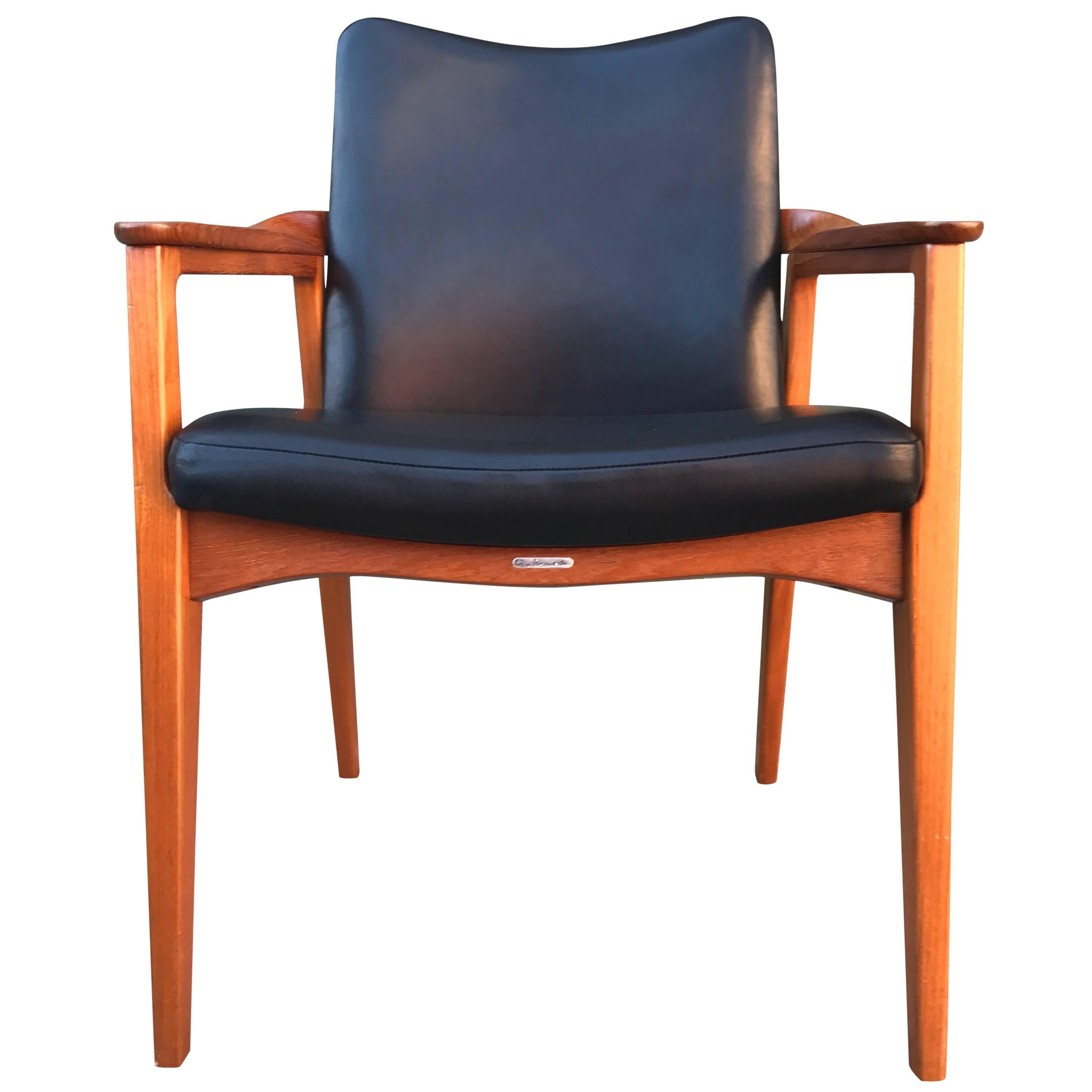 Count Sigvard Bernadotte Danish Armchair France & Son For Sale