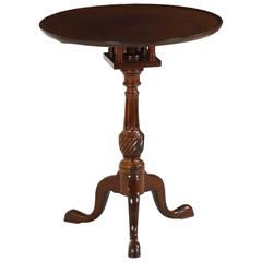 Fine English George III Period Mahogany Birdcage Tea Table, circa 1780