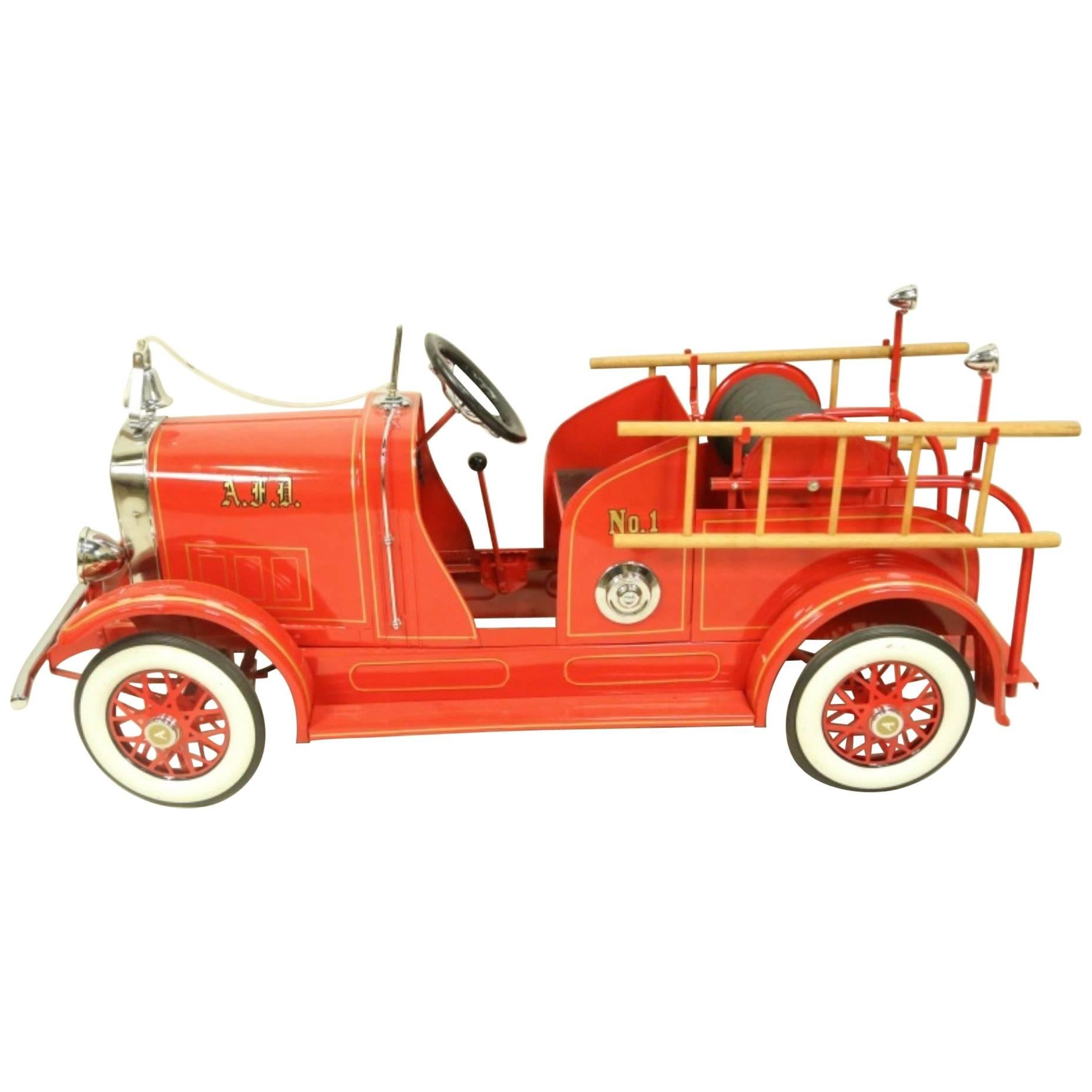 Vintage American National Pedal Fire Truck