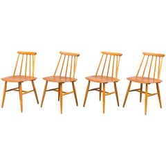 Dining Chairs by Ilmari Tapiovaara, Model Fanett 55 T