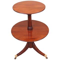 Antique Georgian Mahogany Folding Dumb Waiter 9