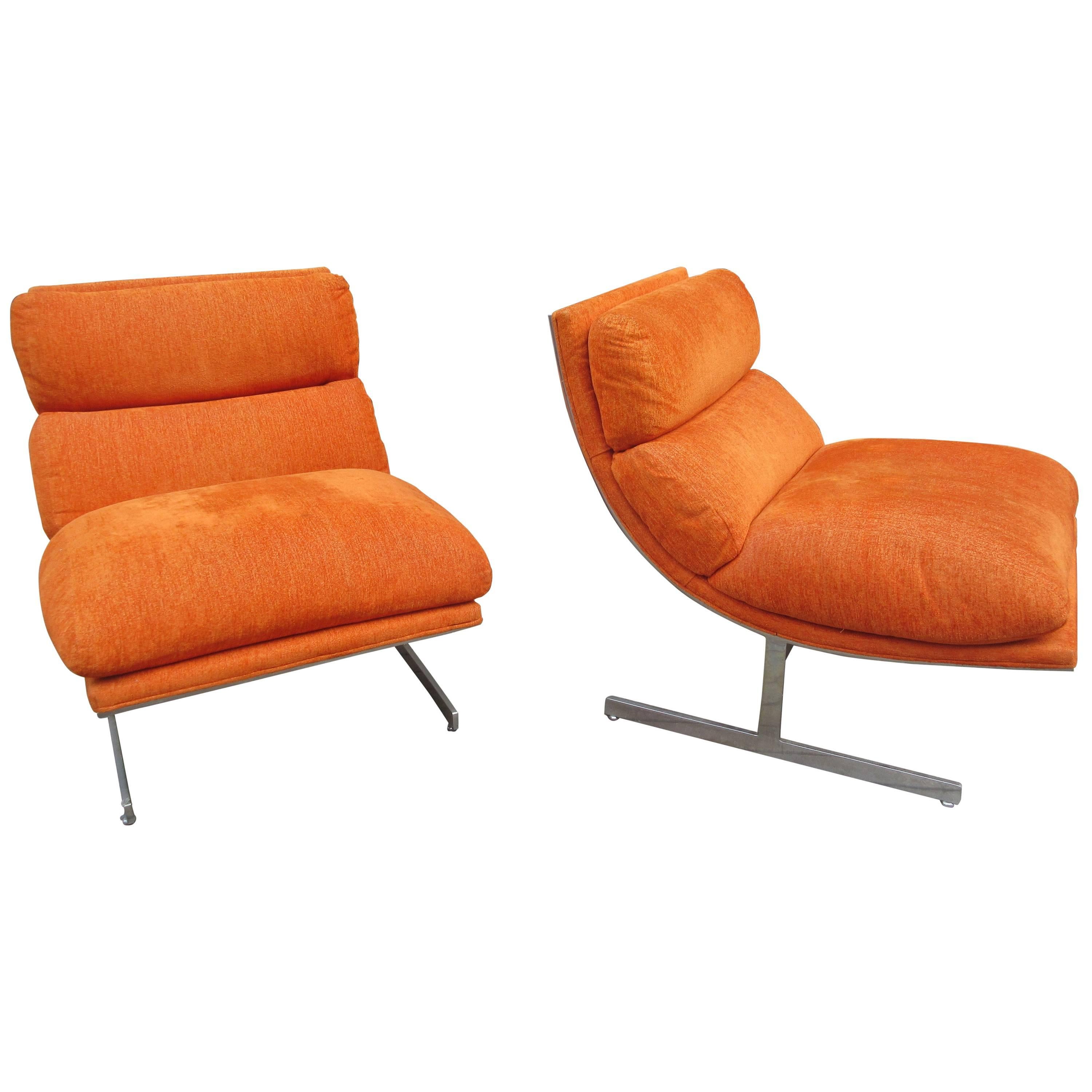 Milo Baughman for Thayer Coggin  pair of Lounge Chairs 