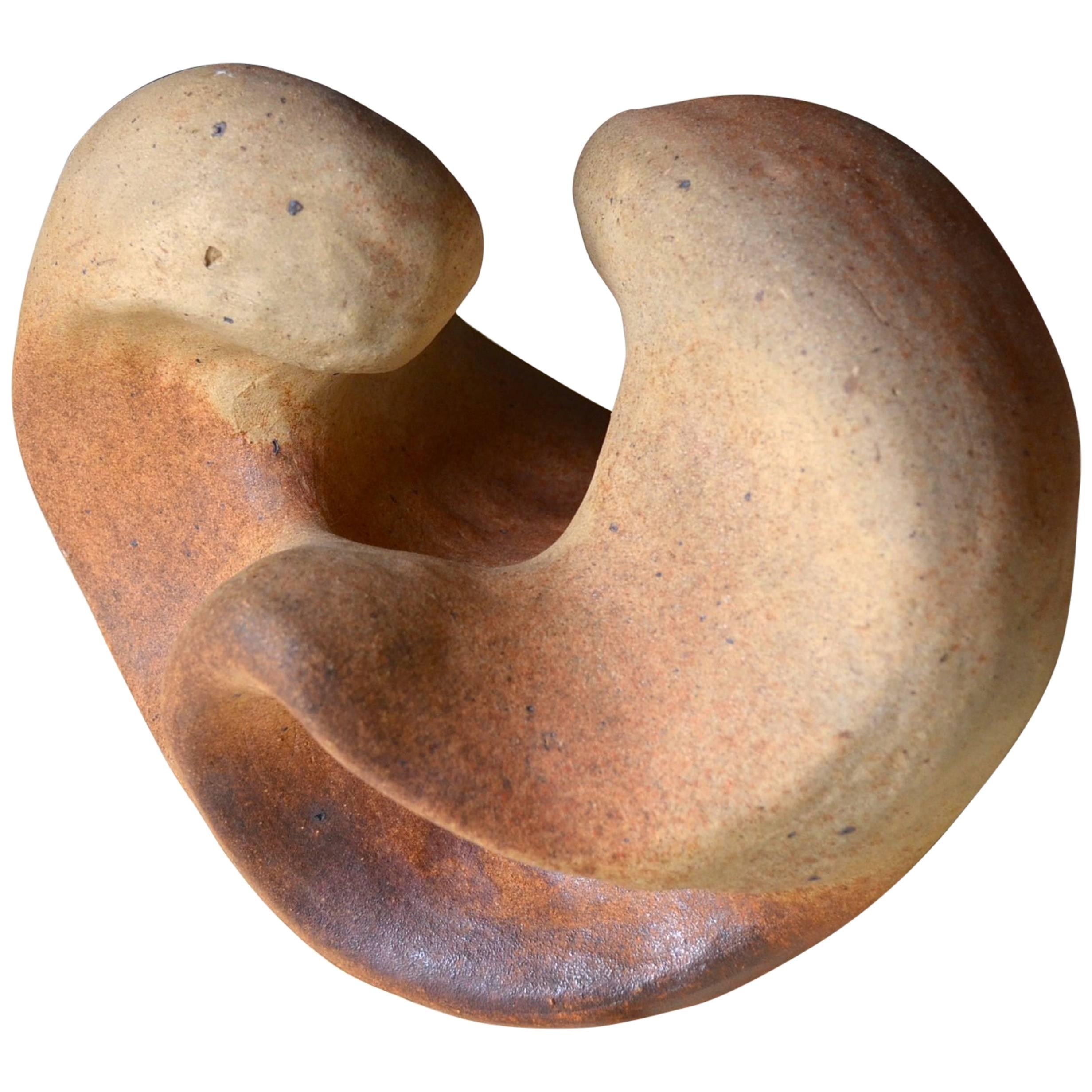 Free-Form Stoneware Sculpture in Elisabeth Joulia Style For Sale