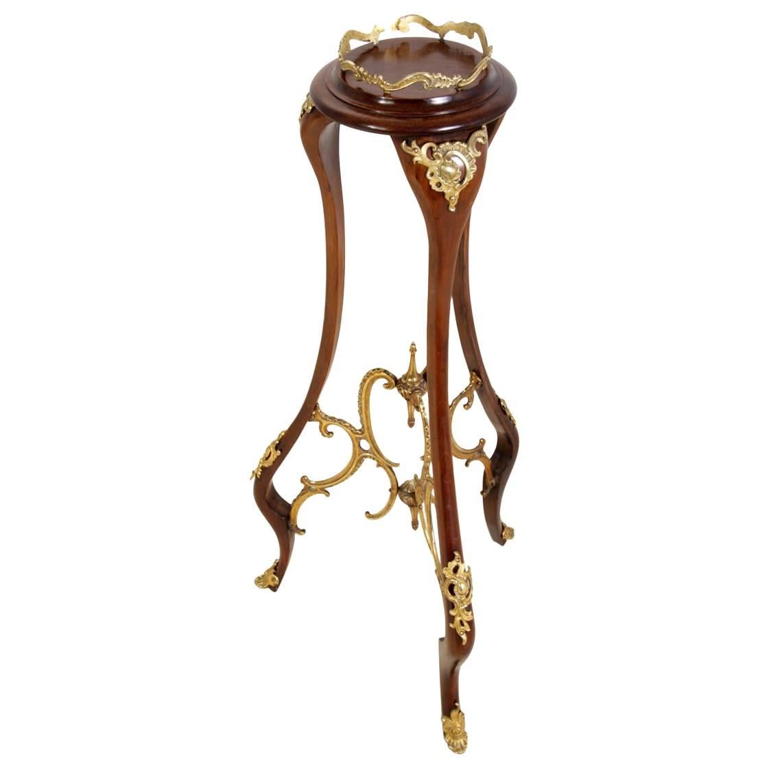 French Mahogany and Gilt Jardinière Stand, circa 1890