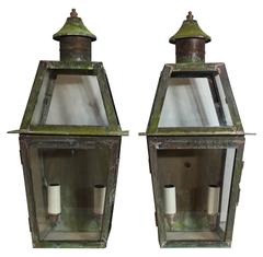 Pair of Architectural Wall Lanterns