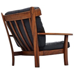 Brazilian Ox lounge Chair in Rosewood and Leather, 1960