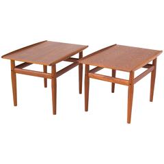 Pair of Teak Side Tables by Grete Jalk for Glostrup
