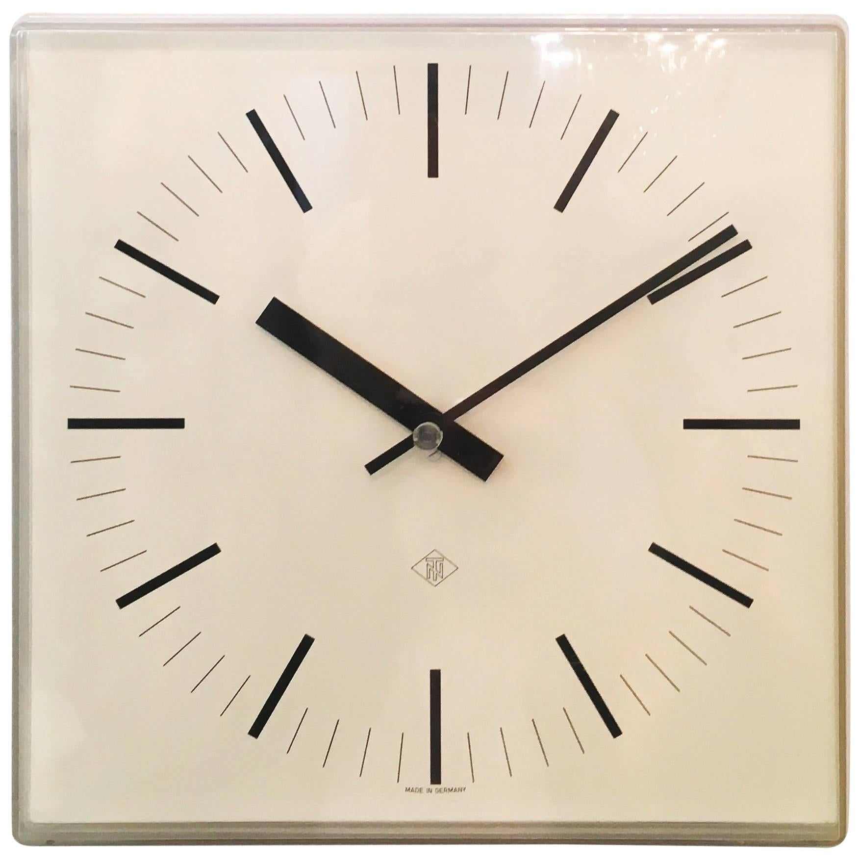 Elegant German Telenorma Electric Wall Clock