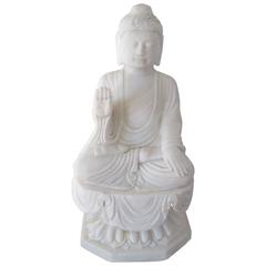 Large Sitting Burmese Mogok Marble Buddha