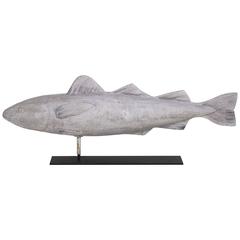 Carved Wooden Fish Weathervane