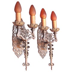 Spanish Revival Sconces, Late 1920s