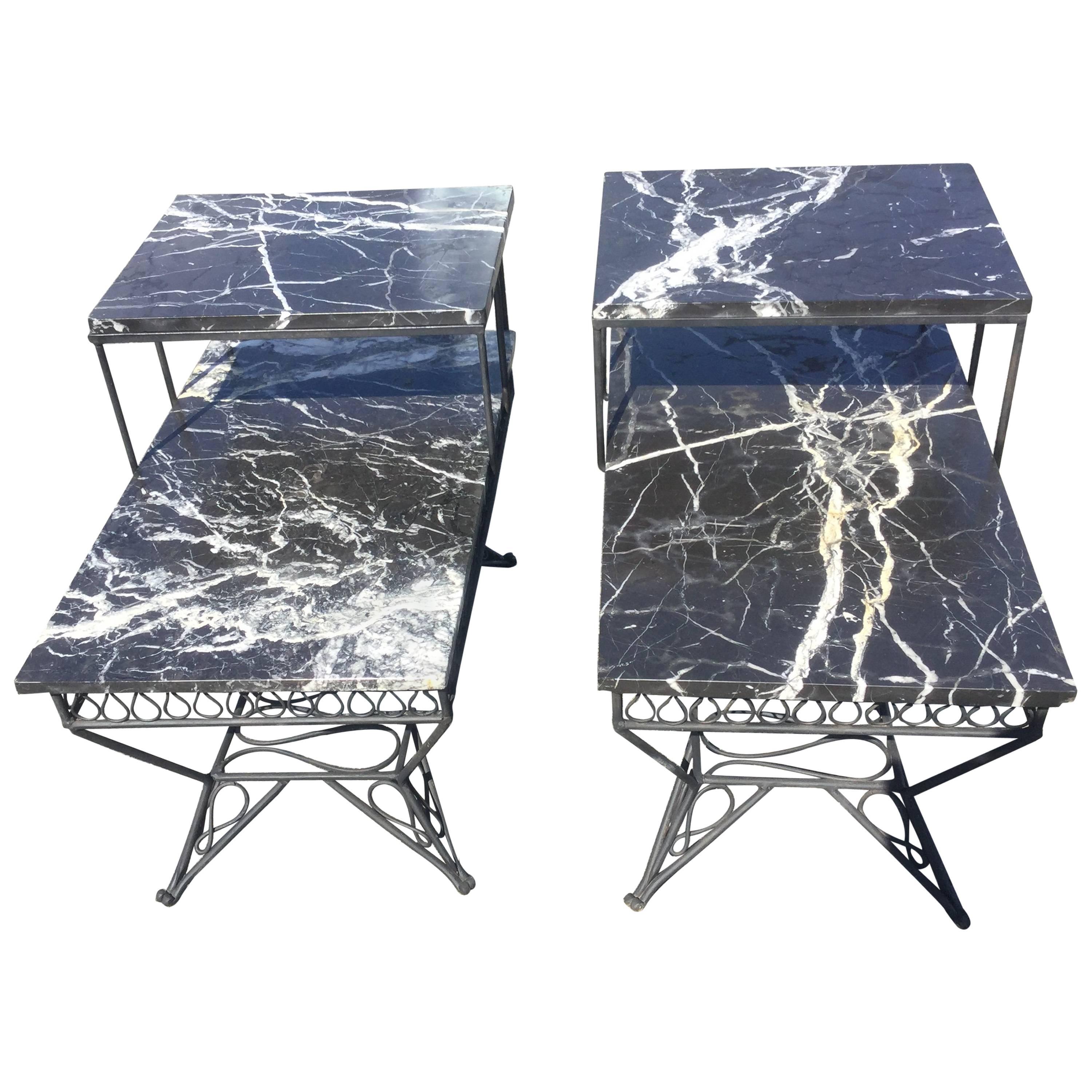 Rare Maurizio Tempestini for John Salterini Italian Marble End Tables