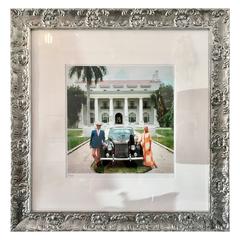 1960'S Slim Aarons Photograph 'Donald Leas & Friend" Palm Beach -Signed LE