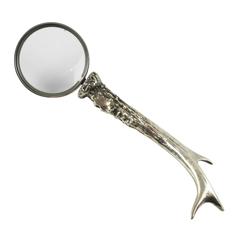 Mid-Century Modern Silver Plate Magnifying Glass by Maria Pergay Organic Shape 7