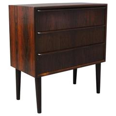 Small Chest of Drawers in Rosewood of Danish Design, 1960s