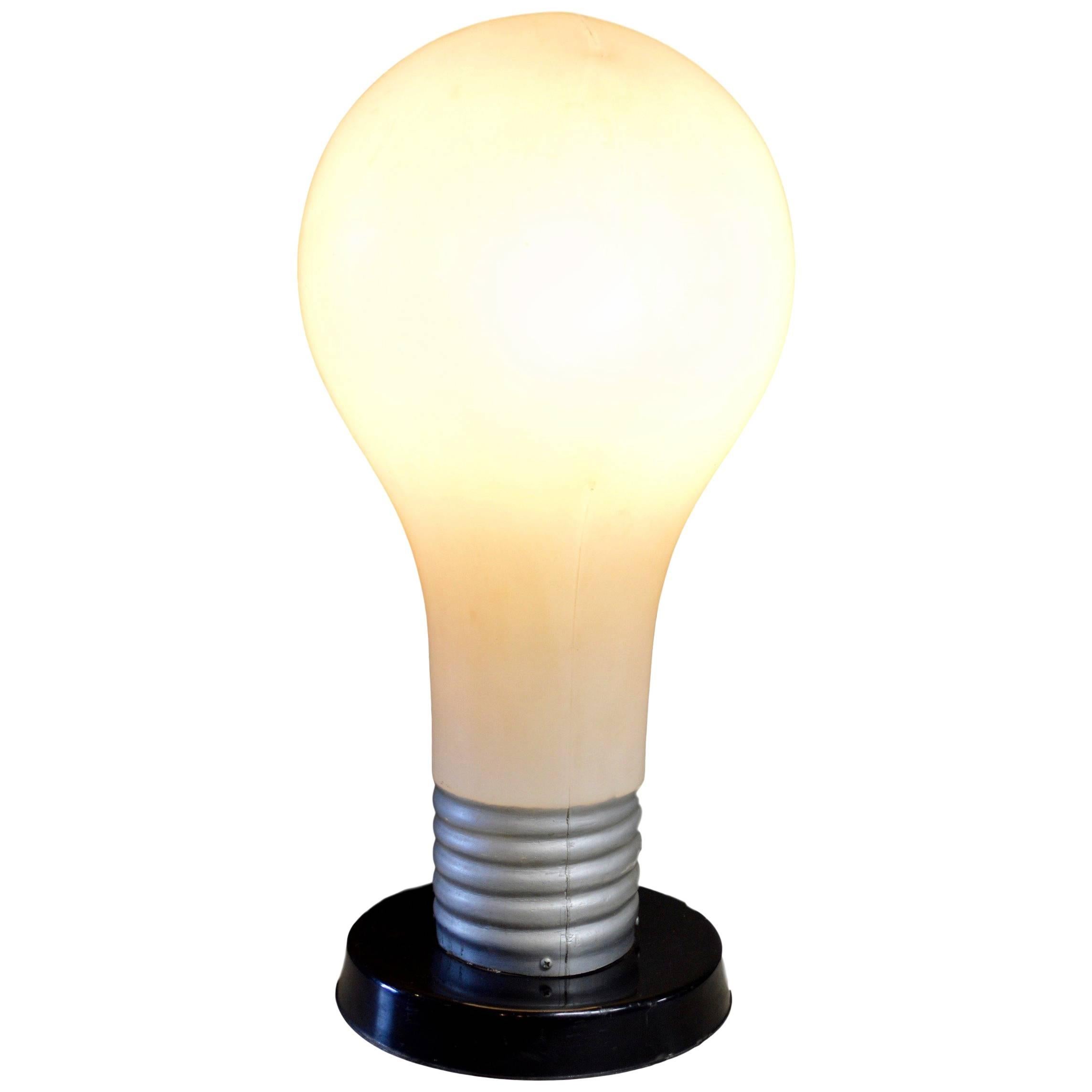 Massive Lightbulb Table Lamp For Sale
