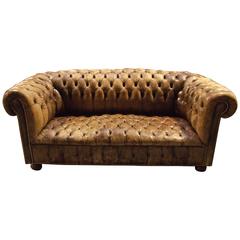 Vintage Distressed Burgundy Leather Chesterfield Sofa For At Vintage Leather Chesterfield Sofa