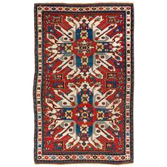 Antique Caucasian Chelaberd "Eagle Kazak" Rug