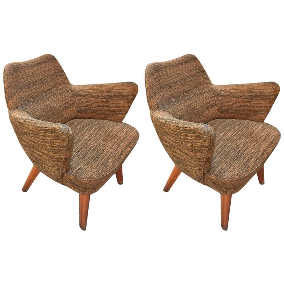 Pair of Armchairs Designed by Gio Ponti in 1940 For Sale