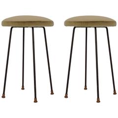 Rare Augusto Bozzi Stools for Saporiti 4