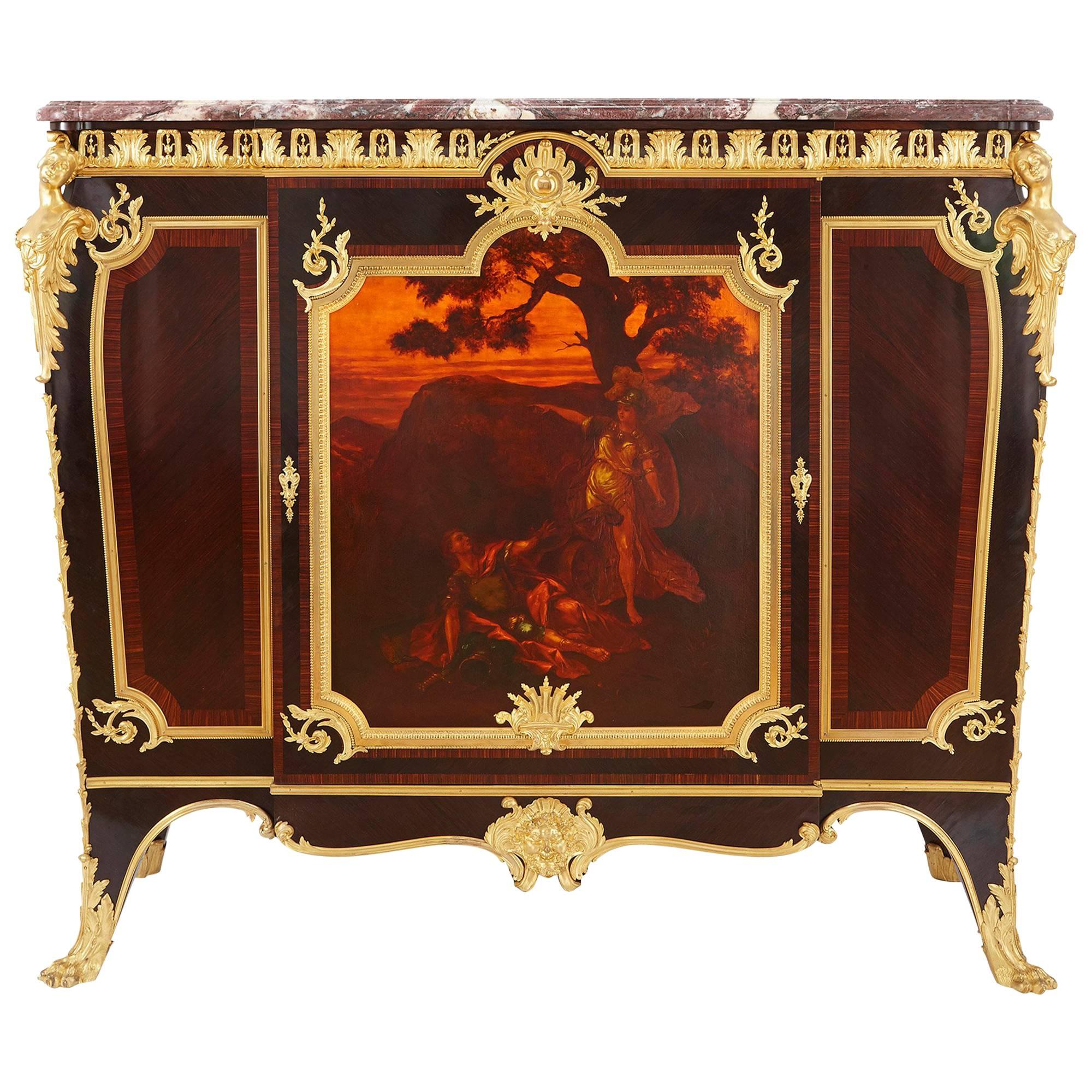 Ormolu, Kingwood and Vernis Martin Side Cabinet by Linke