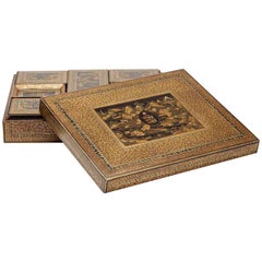 Scatola da gioco con armoriale Smith & Smith cinese e banconi