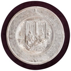 Elkington Antique Silver Plated Charger by Morel-Ladeuil