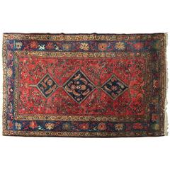 Antique Finely Woven Lillihan Sarouk Persian Rug, circa 1920