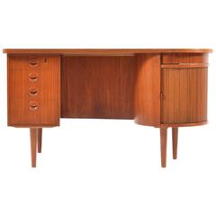 Early Teak Kidney Desk by Kai Kristiansen, Model No.54