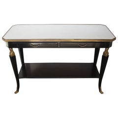 French 19th Century Empire Style Console Table with Marble Top