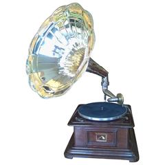 Antique "His Master's Voice" Wind Up Gramophone